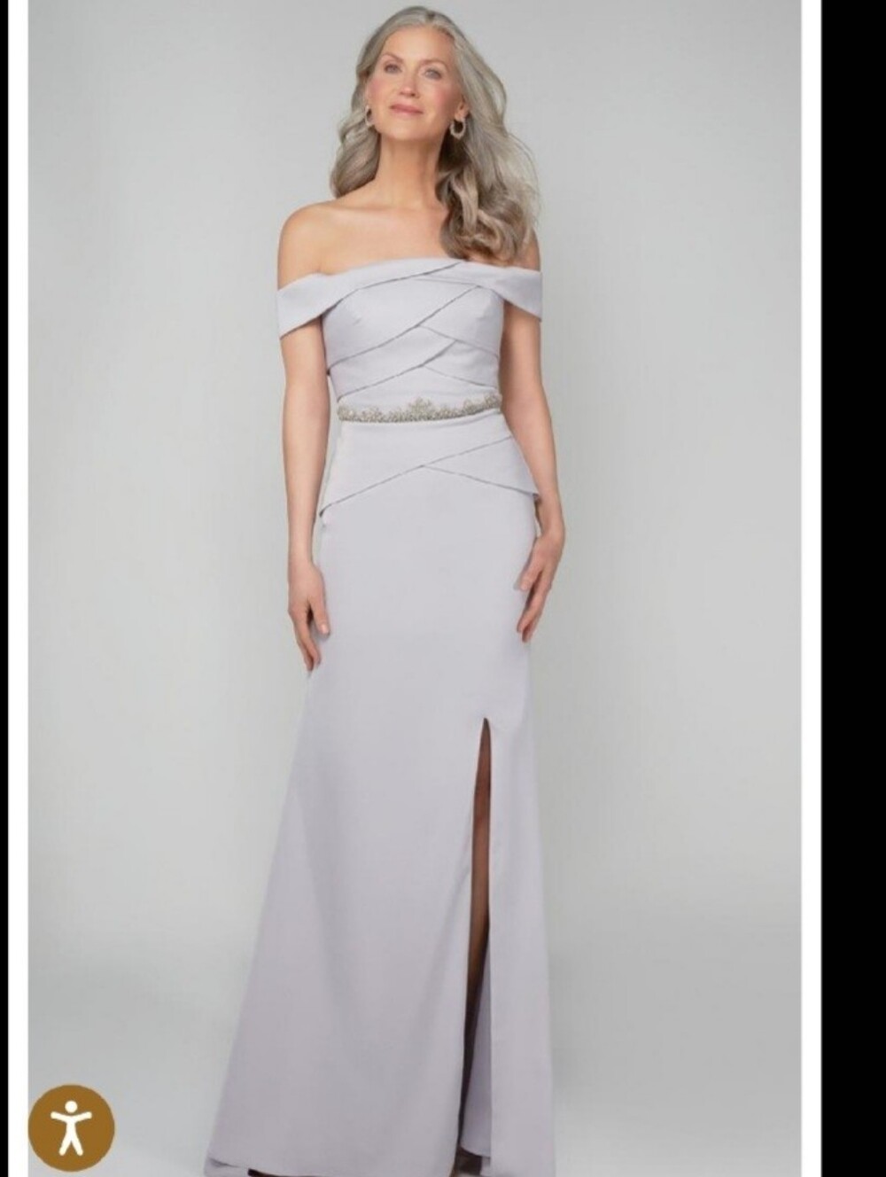 NEW ALYCE PARIS 27610 elegant evening gown in Sterling Wedding Formal Prom Sz 4